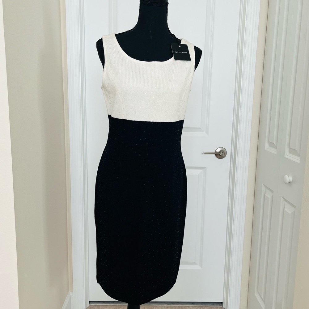 St. John Evening Sequin Tank Dress